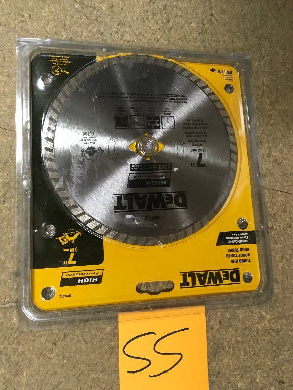 Dewalt 7 in. High Performance Diamond Masonry Blade in working conditions