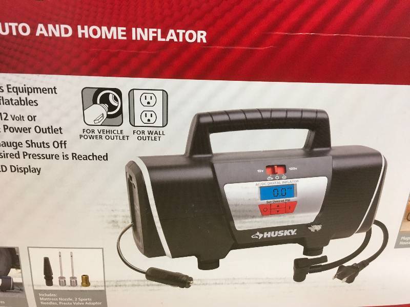 Husky 12-Volt120-Volt Home and Auto Inflator in working conditions