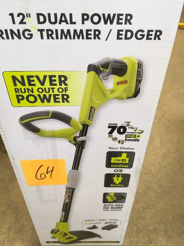 Ryobi ONE 18-Volt Lithium-Ion Hybrid Electric Cordless String TrimmerEdger tool only in working conditions