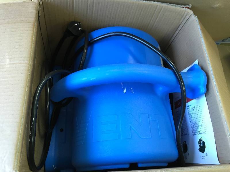 B Air 14 HP Air Mover for Water Damage Restoration Carpet Dryer Floor Blower Fan Home and Plumbing Use, Blue