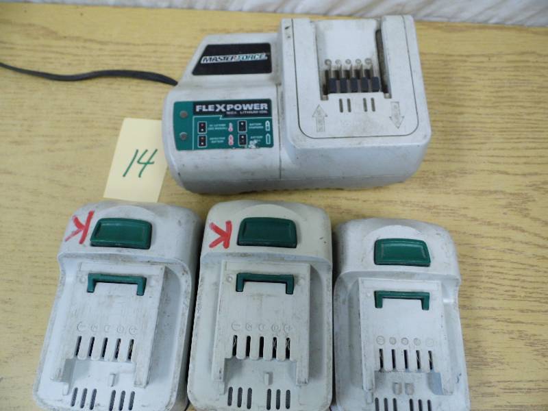 Master Force Charger and Batteries
