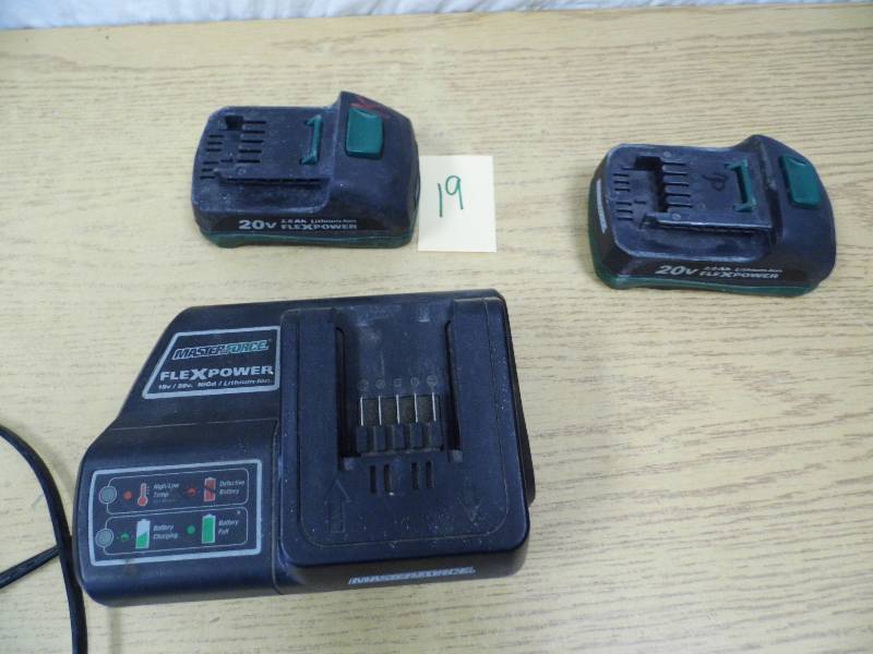 Master Force Charger and Batteries
