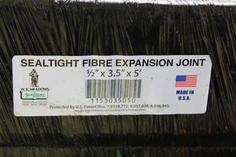 Lot of (5) Bundles of W.R. Meadows Sealtight Fibre Expansion Joint