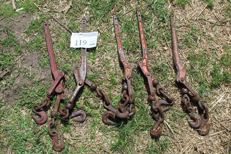 lot 119 image: Lot of (5) Commercial Tie-down Bars