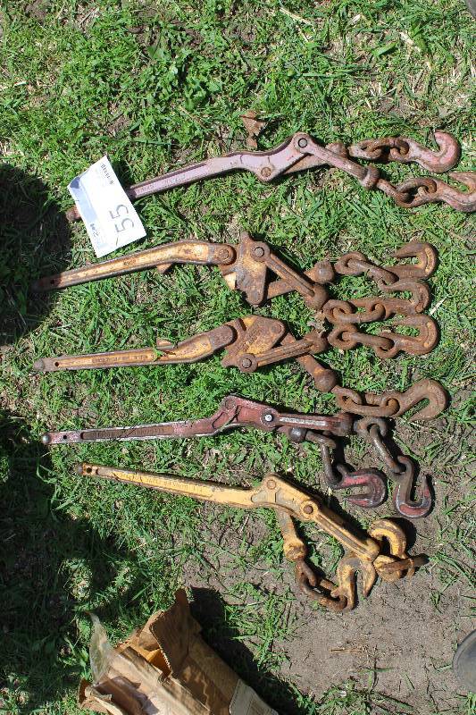 lot 55 image: Lot of (5) Commercial Tie-down Bars