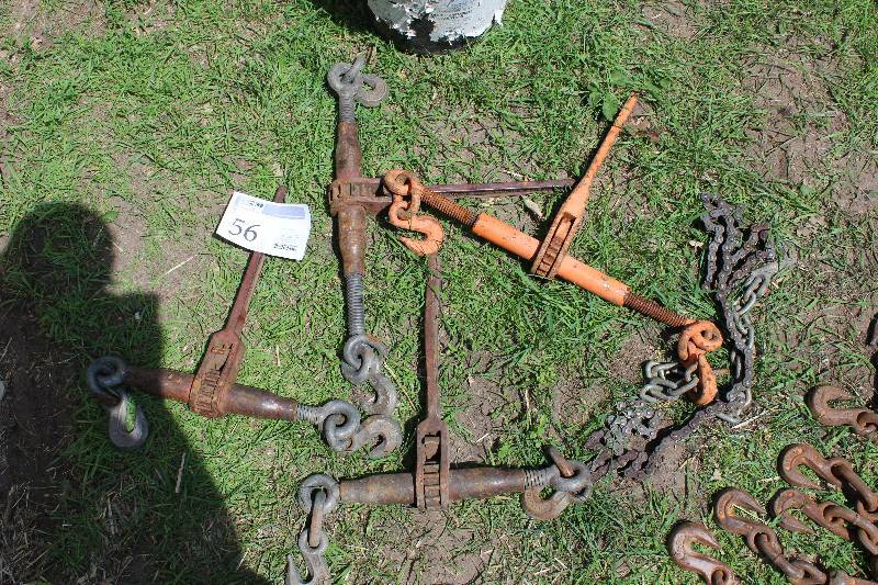 lot 56 image: Lot of (4) Commercial Tie-down Bars