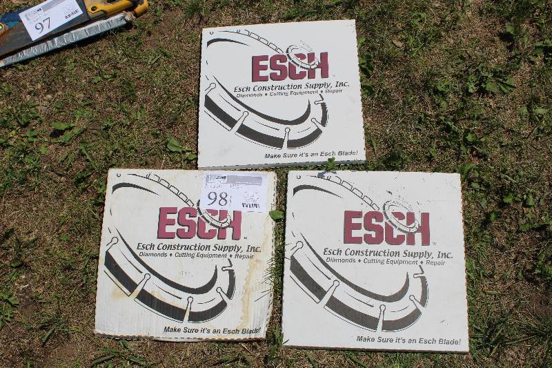 lot 98 image: Lot of (3) Esch 13in. Concrete Saw Blades
