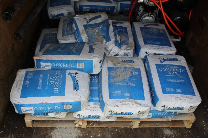 lot 167 image: Lot of (14) Bags of All-Star Concrete Mix