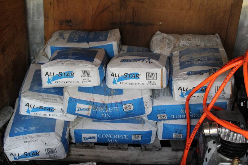 lot 168 image: Lot of (14) Bags of All-Star Concrete Mix