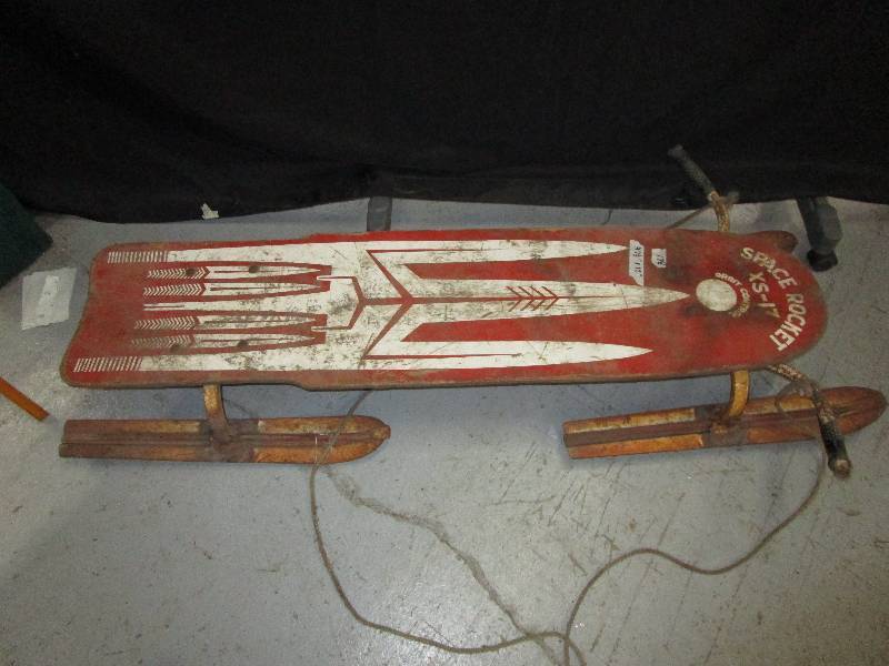 lot 107 image: Antique Space rocket XS-17 Orbit Control Sled