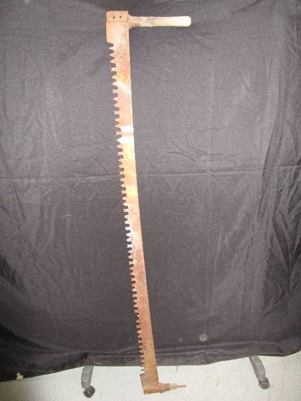 lot 112 image: Two man hand Saw 66 tall