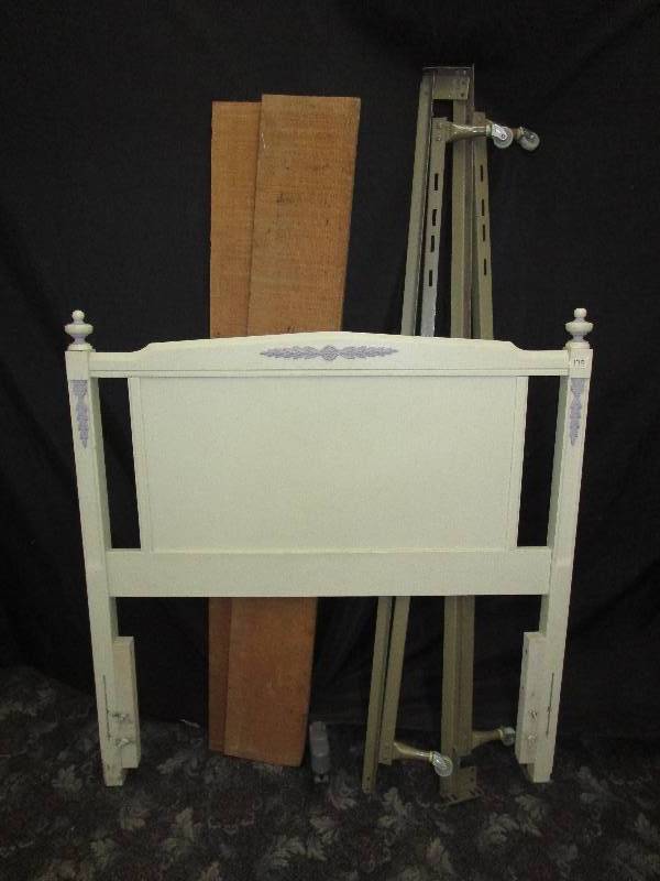 lot 131 image: twin head board w frame