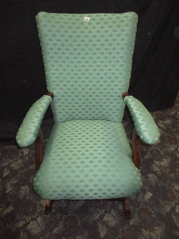 lot 135 image: Antique rocking chair