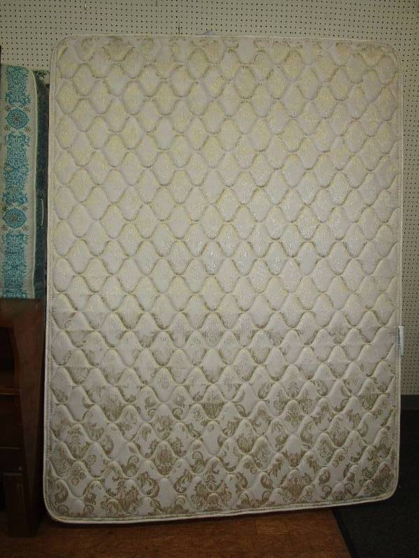 lot 153 image: Queen size box spring, mattress available, included if you want, very nice condition
