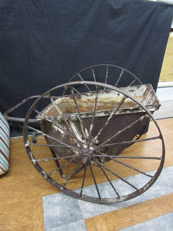 lot 183 image: steel wheeled wheel barrel 42 wheels