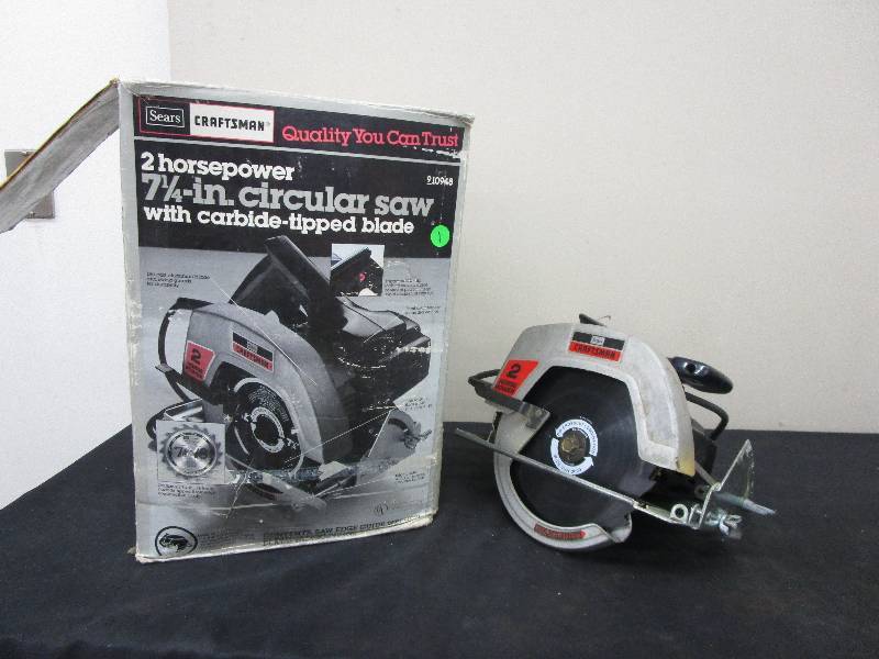 lot 1 image: Sears 2 Horsepower 7 14 inch Circular Saw