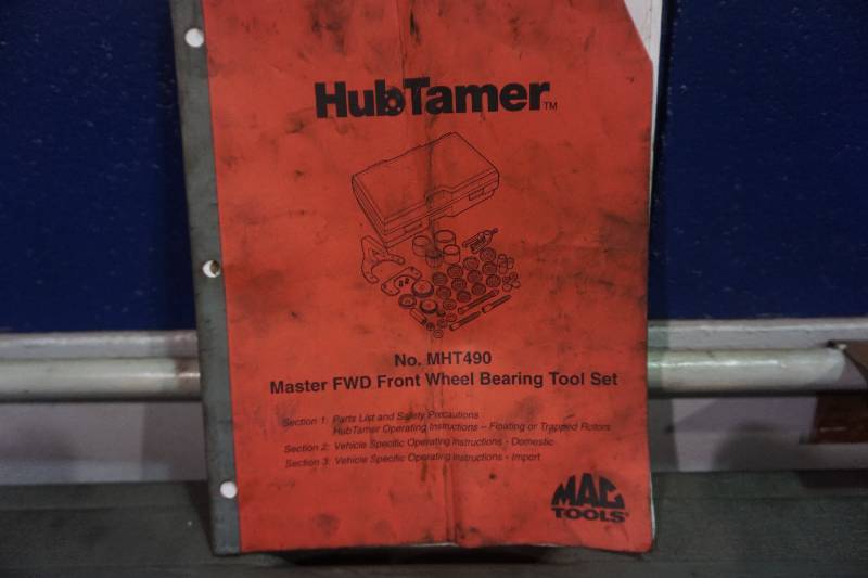 lot 37 image: Hub Tamer Model MHT490 Master FWD Front Wheel Bearing Tool Set With Case