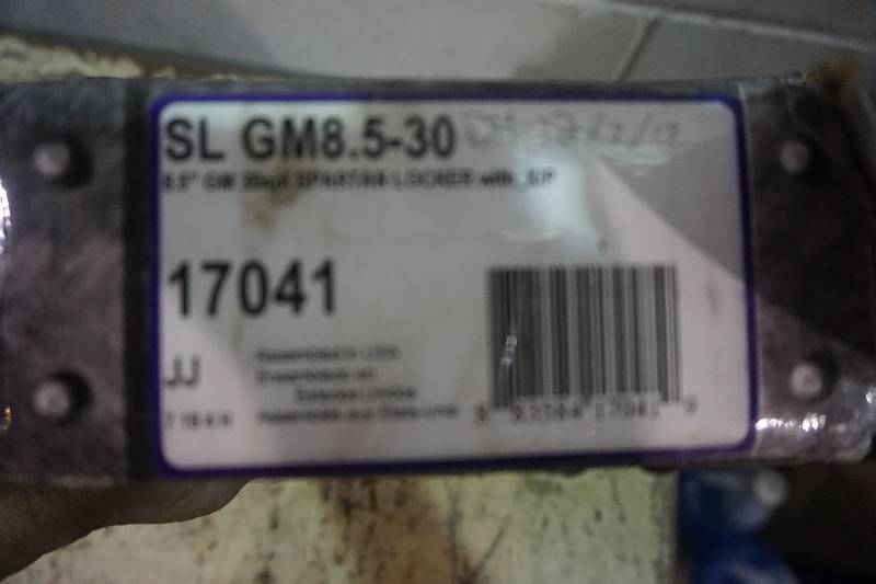 lot 78 image: Spartan Locker Brand Model 8.5GM .5-30 Differential Traction Lock