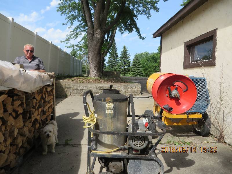 lot 11 image: Simpson Brand Diesel Powered Electric Pressure Washer