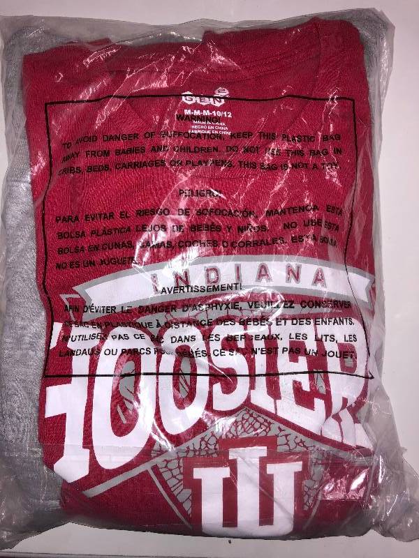 NEW Packaged Youth Medium Indiana Hoosiers Sweatshirt and Shirt