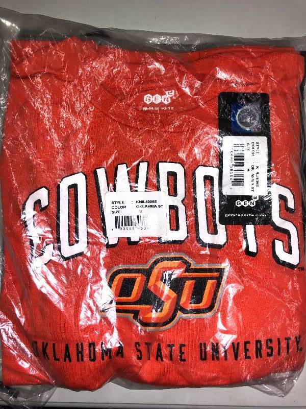 NEW Packaged Youth Medium Oklahoma State Cowboys Shirts