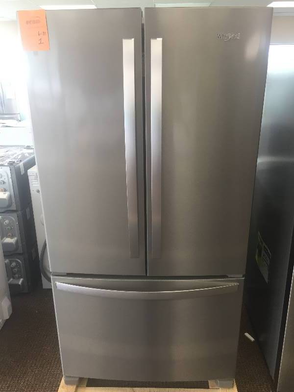 NEW- Whirlpool French Door Refrigerator in Fingerprint Resistant Stainless Steel-- WITH MANUFACTURERS WARRANTY MODEL#WRF540CWHZ