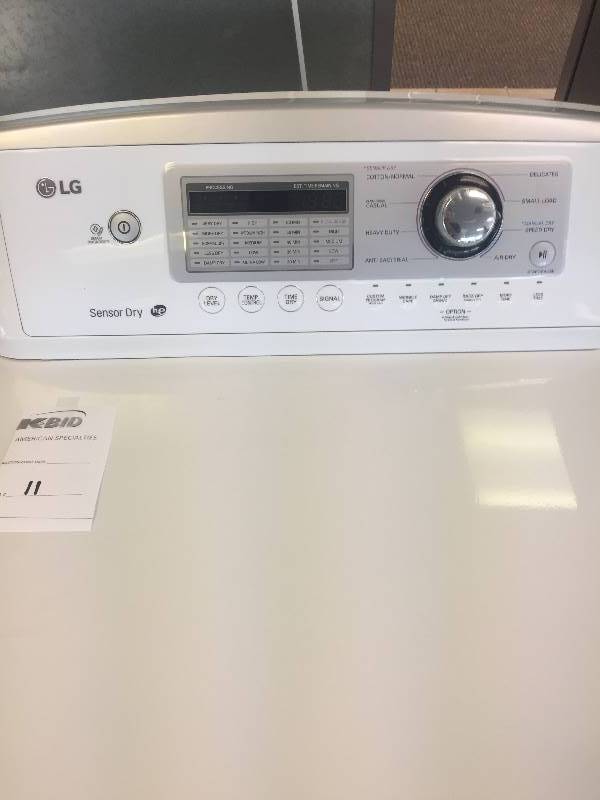 NEW SCRATCH & DENT LG 7.3 cu. ft. Ultra Large High Efficiency Dryer w Sensor Dry Technology- MODEL# DLE4970W