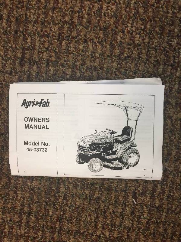 NEW Agri Fab Sun Shade for lawn mower (BLACK)