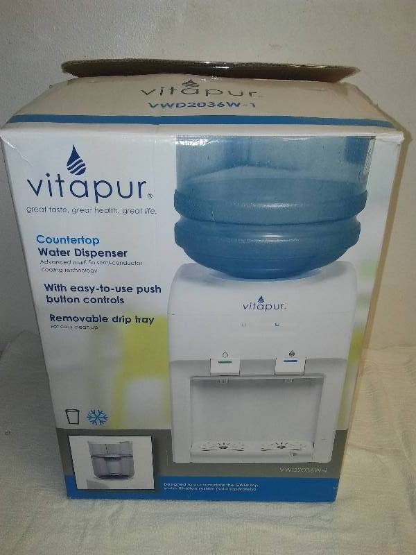 lot 139 image: Vitapur tabletop water dispenser, new