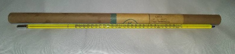 lot 220 image: Kimble Blue Ring Immersion Thermometer