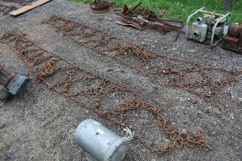 lot 418 image: Lot of (2) Matching Tractor Tire Chains