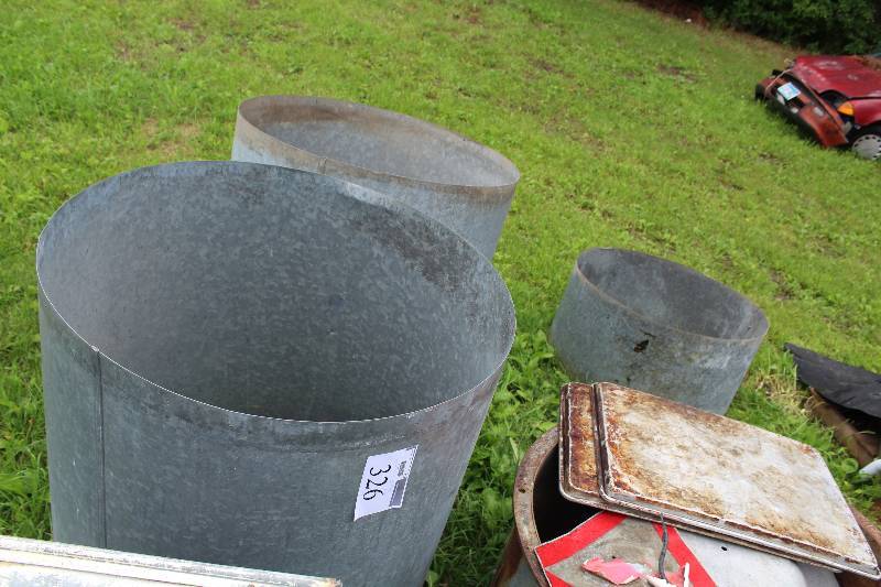 lot 326 image: Lot of (3) Metal Ducts