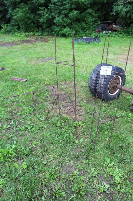 lot 373 image: Lot of (6) Homemade Tomato Stakes