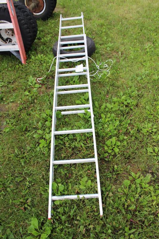 lot 376 image: All American Ladder 16ft. Aluminum Extension Ladder
