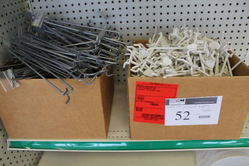 lot 52 image: Pegboard Display Mount Hooks