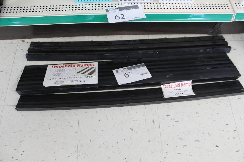 lot 67 image: Lot of (3) Threshold Ramps