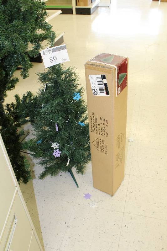 lot 89 image: Lot of (2) Christmas Trees