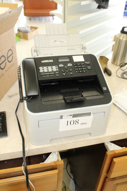 lot 108 image: Brother Laser FAX Super G3 IntelliFAX 2840 FAXCopyScanPrint Printer