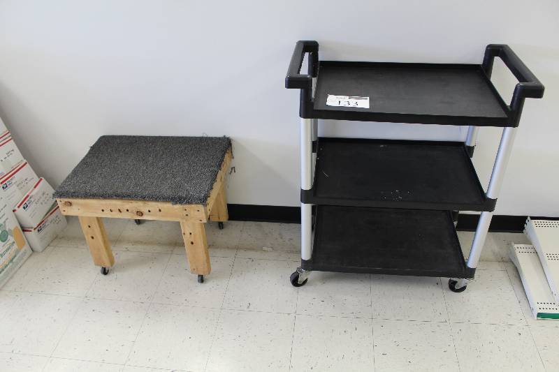 lot 133 image: Utility Cart, Stool