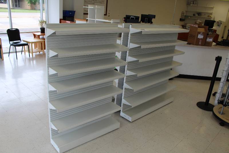 lot 157 image: Lot of (2) Commercial Display Racks