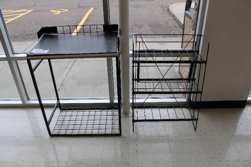 lot 155 image: Lot of (2) Commercial Display Racks