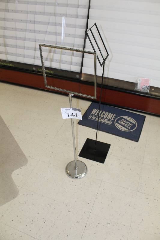 lot 144 image: Lot of (2) Display Signs