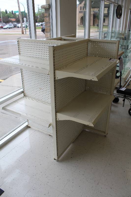 lot 136 image: Commercial Display Racks w 8-shelves