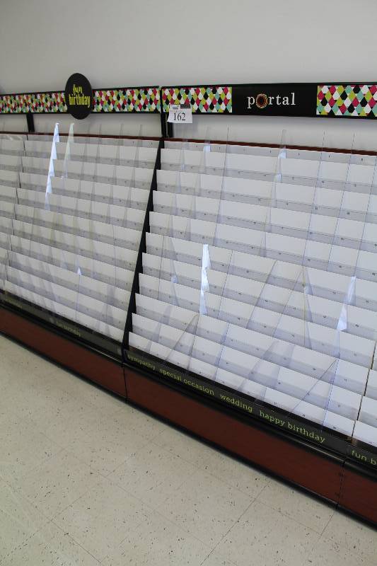 lot 162 image: Lot of (2) Commercial Greeting Card Display Racks