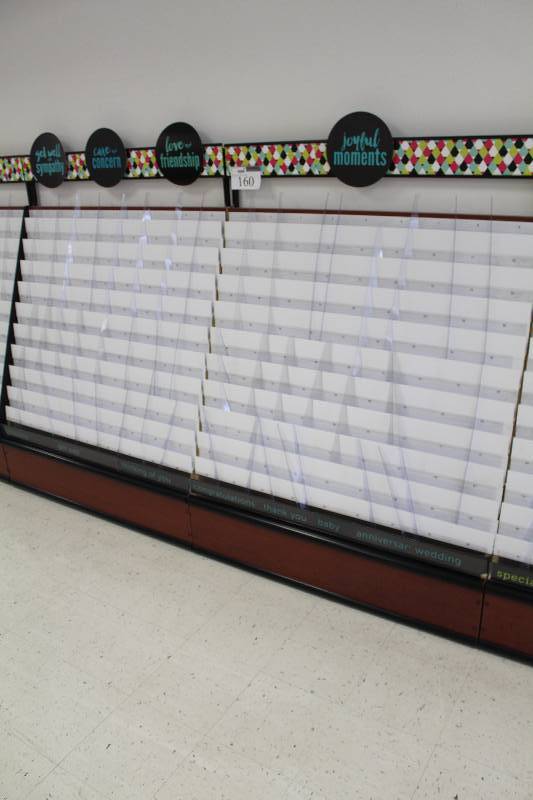 lot 160 image: Lot of (2) Commercial Greeting Card Display Racks