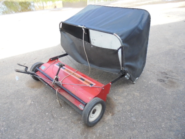 lot 33 image: Tow Behind Lawn Sweeper
