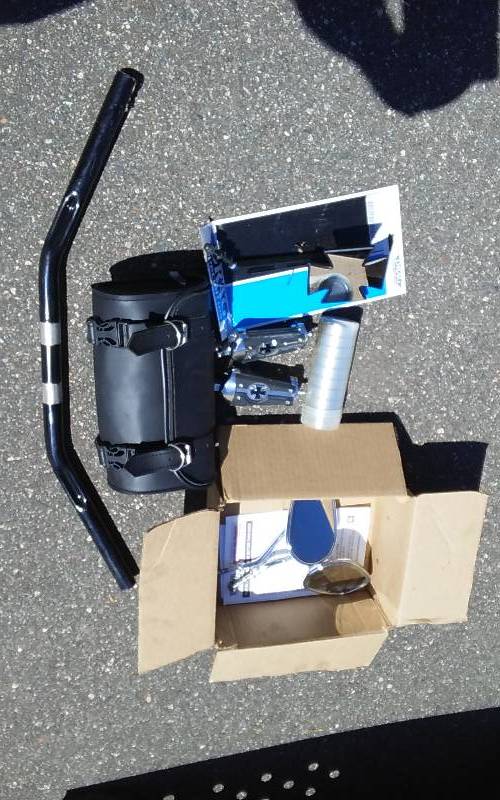 lot 24 image: After Market Motorcycle Accessories