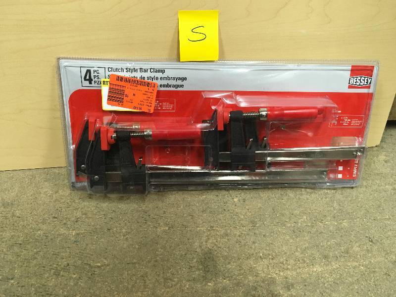 lot 5 image: BESSEY Clutch Clamp Set (4-Piece)