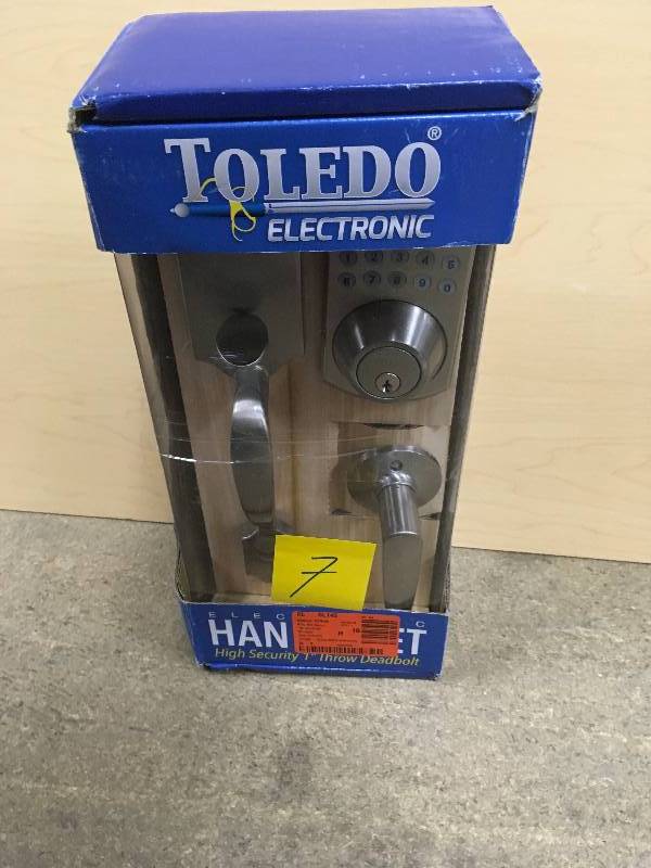 lot 7 image: TOLEDO Electronic Door Handleset in like new conditions
