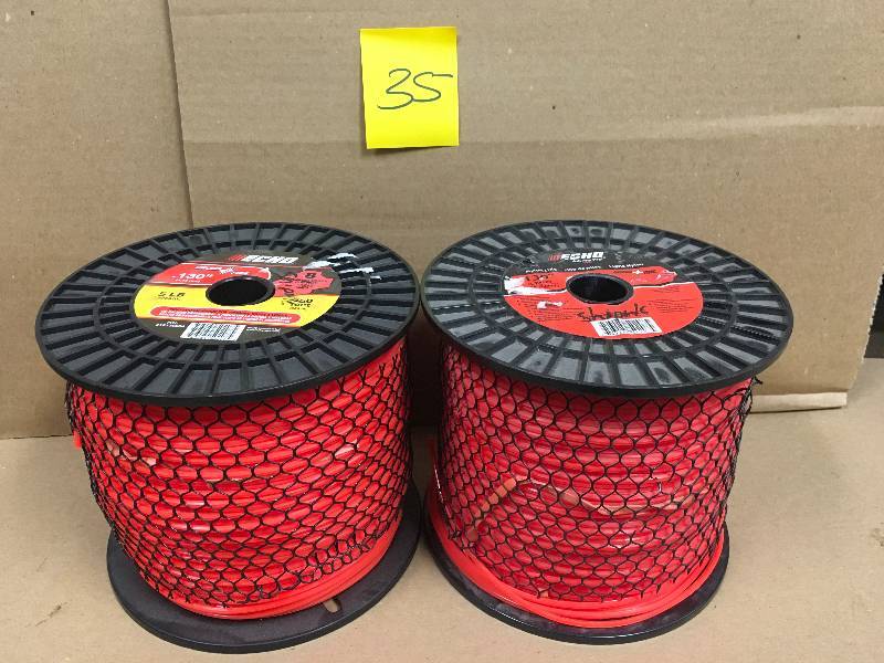 lot 35 image: Lot of 2 pcs of Echo .130 Crossfire String Trimmer Line 5 Pound Spool 750 not used